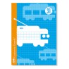 3874-LIBRETA CUBIERTA BASICA 4o RAYADO 3 MM 30 HOJAS LAMELA 06003