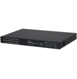 38783-(DH-S4220-16GT-190) DAHUA SWITCH 20 PUERTOS MANAGED, 16 PUERTOS POE, L2, 250M, POE WATCHDOG