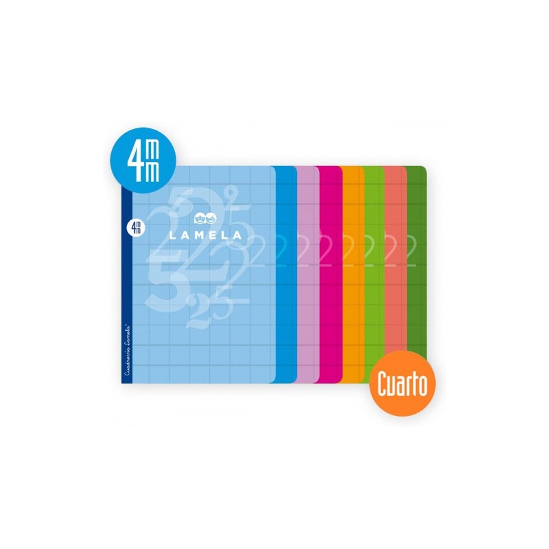 3879-LIBRETA CUBIERTA BASICA FORMATO A4 RAYADO 4 MM 50 HOJAS SURTIDOS LAMELA 06A4004 3879-LIBRETA CUBIERTA BASICA FORMATO A4 RAYADO 4 MM 50 HOJAS SURTIDOS LAMELA 06A4004