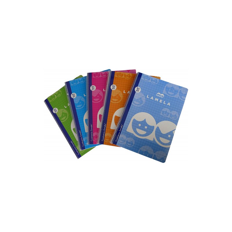 3881-CUADERNO BASICO FORMATO 4o 40 HOJAS RAYADO 3 MM SURTIDOS LAMELA 07003 3881-CUADERNO BASICO FORMATO 4o 40 HOJAS RAYADO 3 MM SURTIDOS LAMELA 07003