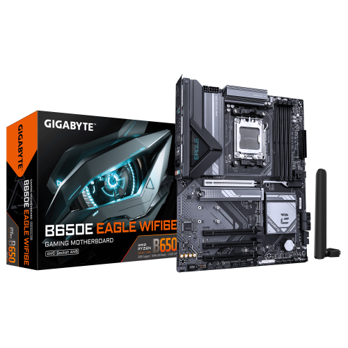 38819-PLACA GIGABYTE B650E EAGLE WF6E,AMD,AM5,B650E,4DDR5,256GB,HDMI+DP,4SATA3+3M.2,GBLAN+WIFI6E+BT5.3,4USB3.2+2TYPE-C,A