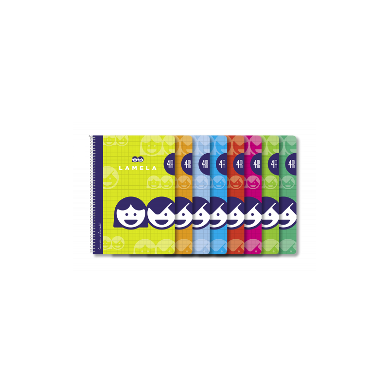 3882-CUADERNO BASICO FORMATO 4o 40 HOJAS RAYADO 4 MM SURTIDOS LAMELA 07004 3882-CUADERNO BASICO FORMATO 4o 40 HOJAS RAYADO 4 MM SURTIDOS LAMELA 07004