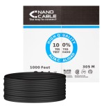 38874-Nanocable 10.20.0504-EXT-BK cable de red Negro 305 m Cat6 U/UTP (UTP)