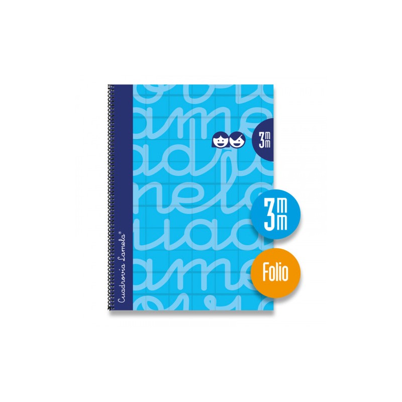 3889-CUADERNO FOLIO FORRADO RAYADO 3 MM AZUL LAMELA 7FTE003A 3889-CUADERNO FOLIO FORRADO RAYADO 3 MM AZUL LAMELA 7FTE003A