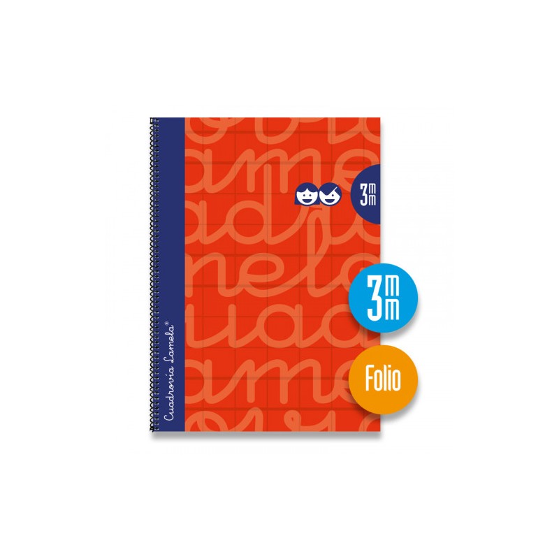 3891-CUADERNO FOLIO FORRADO RAYADO 3 MM ROJO LAMELA 7FTE003R 3891-CUADERNO FOLIO FORRADO RAYADO 3 MM ROJO LAMELA 7FTE003R