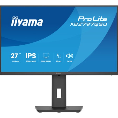 39010-MONITOR IIYAMA PANTALLA PARA PC 68,6 CM (27") 2560 X 1440 PIXELES QUAD HD LED PANEL IPS AJUSTABLE HDMI DISPLAYPORT