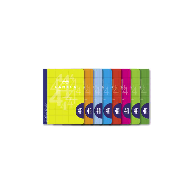 3902-LIBRETA CUARTO 50 HOJAS RAYADO 4 MM-COLORES SURTIDOS LAMELA 06C004 3902-LIBRETA CUARTO 50 HOJAS RAYADO 4 MM-COLORES SURTIDOS LAMELA 06C004
