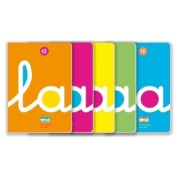3905-LIBRETA LAMELA FORMATO A4 RAYADO 4 MM - 50 HOJAS POLIPROPILENO 90 GRS. LAMELA 06A4P04