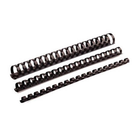 391-PACK 100 CANUTILLOS PLASTICO 8 MM. NEGRO FELLOWES 5345707