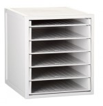 3913-MODULO ARCHISYSTEM DE 6 BANDEJAS 356X316X362 MM GRIS ARCHIVO 2000 8206B GS