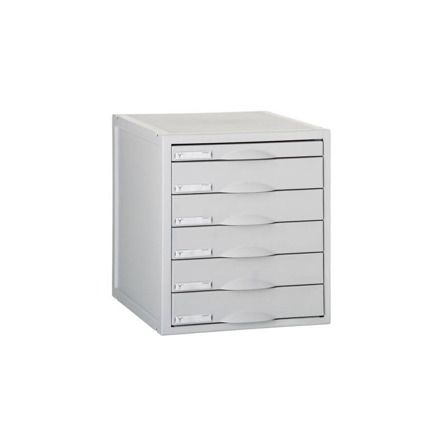 3915-MODULO ARCHISYSTEM DE 6 CAJONES 356X316X362 MM GRIS ARCHIVO 2000 8206C GS 3915-MODULO ARCHISYSTEM DE 6 CAJONES 356X316X362 MM GRIS ARCHIVO 2000 8206C GS