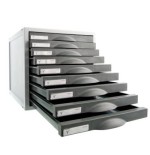 3917-MODULO ARCHISYSTEM DE 9 CAJONES 356X316X303 MM GRAFITO ARCHIVO 2000 8409C GF