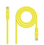 39173-Nanocable Cable de red latiguillo RJ45 LSZH Cat.6A UTP AWG24, Amarillo, 0.5m