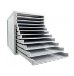 3919-MODULO ARCHISYSTEM DE 11 BANDEJAS 356X316X362 MM GRIS ARCHIVO 2000 8211B GS