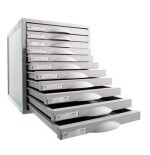 3920-MODULO ARCHISYSTEM DE 11 CAJONES 356X316X362 MM GRAFITO ARCHIVO 2000 8211C GF