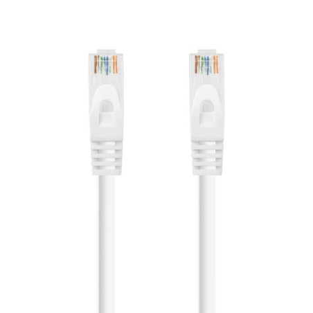 39206-Nanocable Cable de red latiguillo RJ45 LSZH Cat.6A UTP AWG24, Blanco, 3.0m