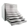 3921-MODULO ARCHISYSTEM DE 11 CAJONES 356X316X362 MM GRIS ARCHIVO 2000 8211C GS