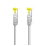 39218-Nanocable Cable de red latiguillo RJ45 LSZH Cat.6A SFTP AWG26, Gris, 0.5m