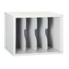 3922-MODULO ARCHISYSTEM CON 3 SEPARADORES VERTICALES 356X474X362 MM GRIS ARCHIVO 2000 8103EV GS