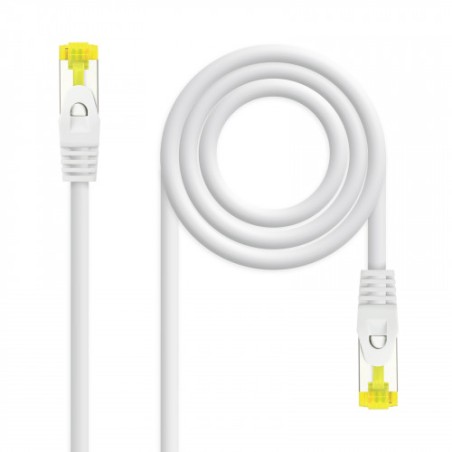 39239-Nanocable Cable de red latiguillo RJ45 LSZH Cat.6A SFTP AWG26, Blanco, 2.0 m