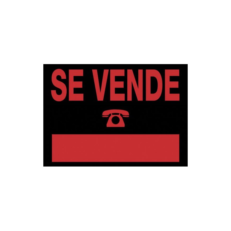 3924-CARTEL "SE VENDE" 700X500 MM PVC NEGRO ARCHIVO 2000 6160 NE 3924-CARTEL "SE VENDE" 700X500 MM PVC NEGRO ARCHIVO 2000 6160 NE