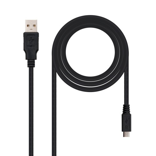 39265-Nanocable 10.01.0503 cable USB 3 m USB 2.0 USB A Micro-USB B Negro