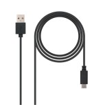 39267-Nanocable USB 2.0, 2m cable USB USB C 2 x USB A Negro