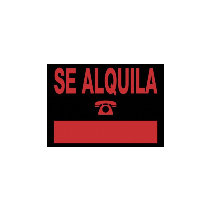 3927-CARTEL "SE ALQUILA" 700X500 MM PVC NEGRO ARCHIVO 2000 6161 NE 3927-CARTEL "SE ALQUILA" 700X500 MM PVC NEGRO ARCHIVO 2000 6161 NE