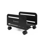 39279-TooQ Soporte metalico para CPU de suelo con ruedas