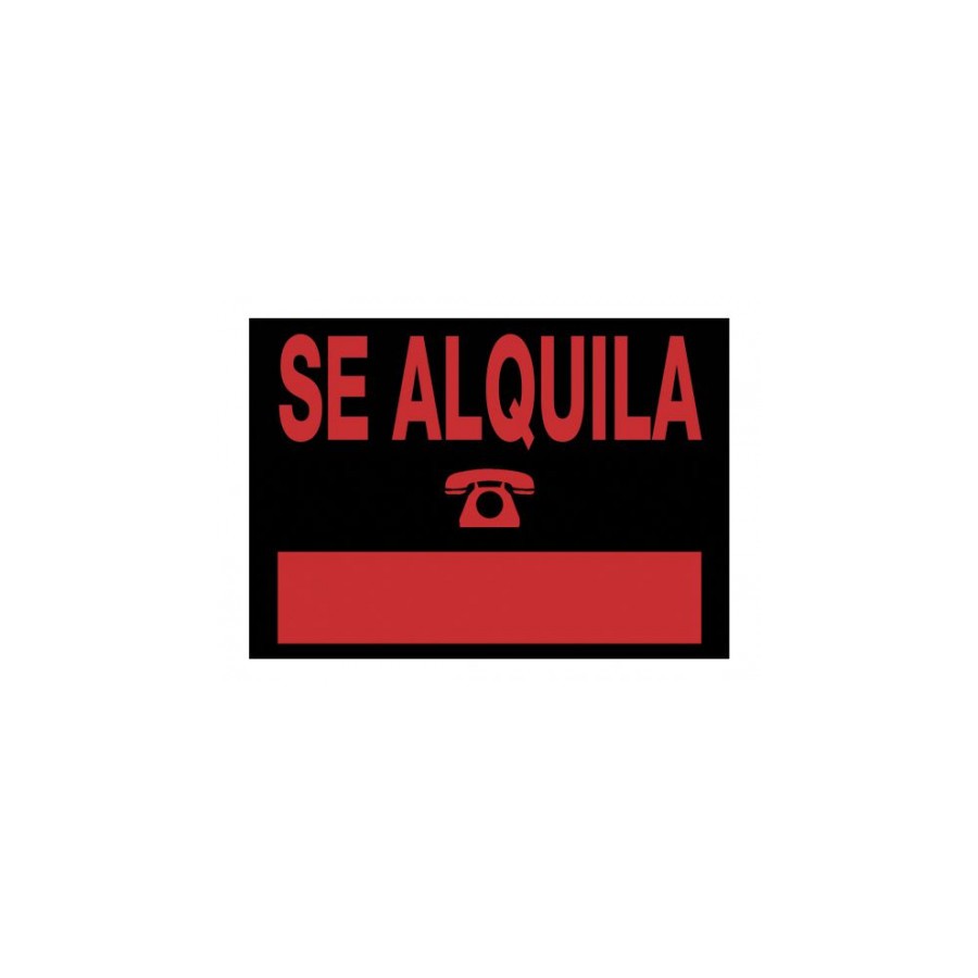 3929-CARTEL "SE ALQUILA" 500X350 MM PVC NEGRO ARCHIVO 2000 6166 NE 3929-CARTEL "SE ALQUILA" 500X350 MM PVC NEGRO ARCHIVO 2000 6166 NE