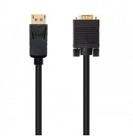 39298-Nanocable Cable conversor DISPLAYPORT a VGA, DP/M - VGA/M, Negro, 5.0 M
