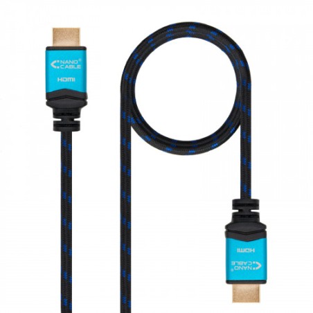 39299-Nanocable Cable HDMI V2.0 4K@60GHz 18 Gbps A/M-A/M, negro, 1.0 m.