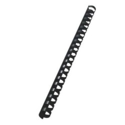 393-PACK 100 CANUTILLOS PLASTICO 12 MM. NEGRO FELLOWES 5346507
