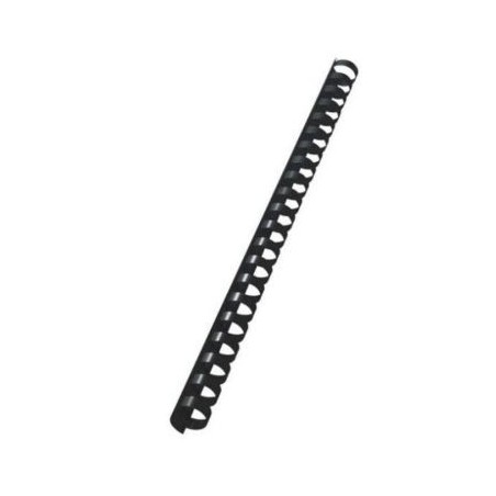 393-PACK 100 CANUTILLOS PLASTICO 12 MM. NEGRO FELLOWES 5346507