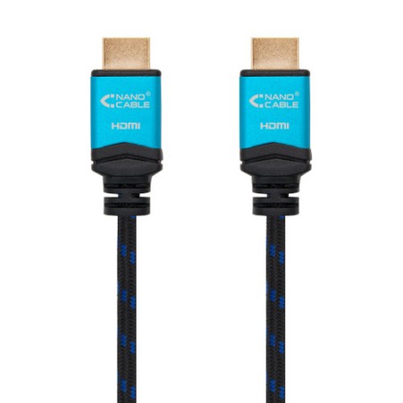 39300-Nanocable Cable HDMI V2.0 4K@60GHz 18 Gbps A/M-A/M, negro, 1.0 m.