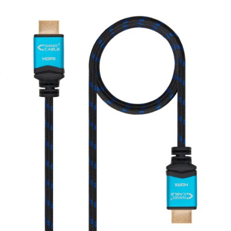 39311-Nanocable Cable HDMI V2.0 4K@60GHz 18 Gbps A/M-A/M, negro, 3.0 m
