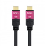39316-Nanocable 10.15.3730 cable HDMI 30 m HDMI tipo A (Estandar) Negro, Rosa