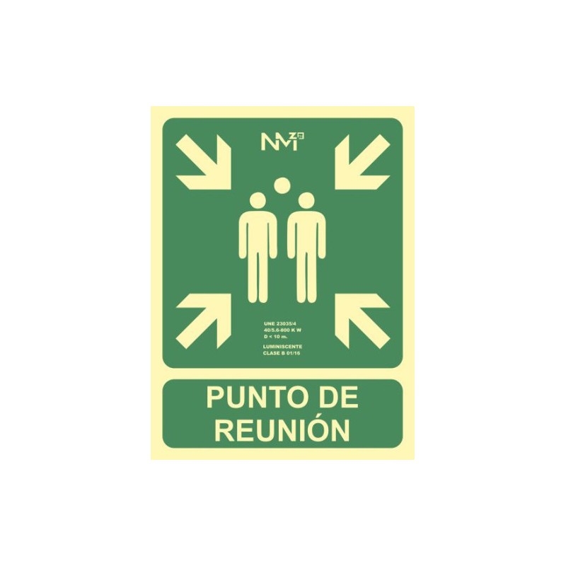 3933-SENAL "PUNTO DE REUNION" 224X300 PVC VERDE ARCHIVO 2000 6170-07H VE 3933-SENAL "PUNTO DE REUNION" 224X300 PVC VERDE ARCHIVO 2000 6170-07H VE