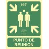 3933-SENAL "PUNTO DE REUNION" 224X300 PVC VERDE ARCHIVO 2000 6170-07H VE