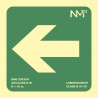 3935-SENAL "FLECHA IZQUIERDA" 224X224 PVC VERDE ARCHIVO 2000 6170-10HI VE