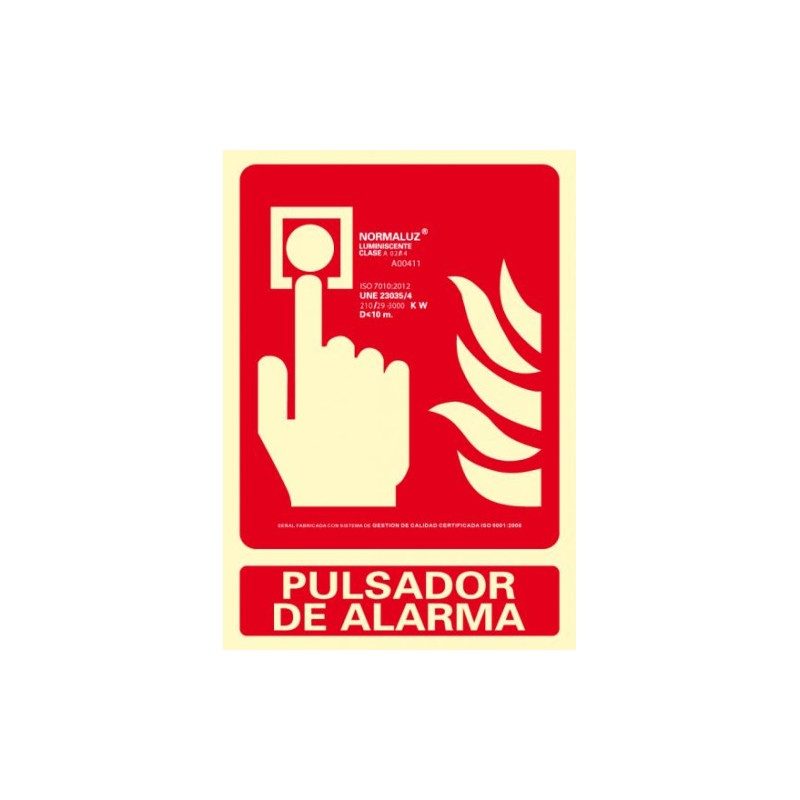 3938-SENAL "PULSADOR DE ALARMA" 210X300 PVC ROJO ARCHIVO 2000 6171-04H RJ 3938-SENAL "PULSADOR DE ALARMA" 210X300 PVC ROJO ARCHIVO 2000 6171-04H RJ