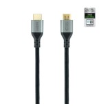 39380-Nanocable Cable HDMI 2.1 Certificado ULTRA HIGH SPEED A/M-A/M, Negro, 1 m