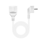 39404-Nanocable Cable de Alimentacion Alargador, Blanco, 3 m
