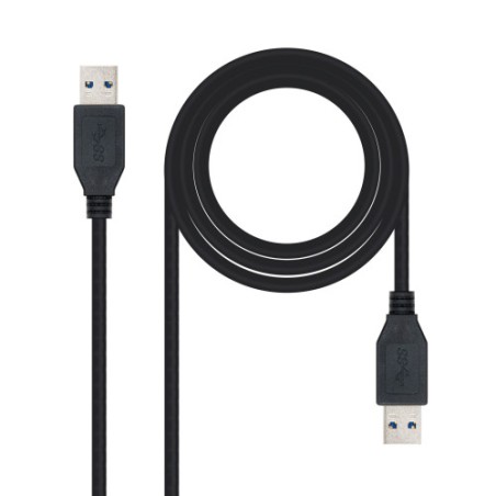 39419-Nanocable 10.01.1001-BK cable USB 1 m USB 3.2 Gen 1 (3.1 Gen 1) USB A Negro