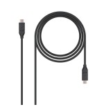 39421-Nanocable USB 3.1, 1m cable USB USB 3.2 Gen 2 (3.1 Gen 2) USB C Negro