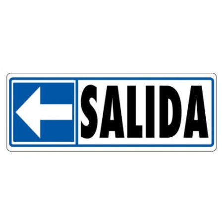 3943-SENAL "SALIDA (IZQUIERDA)" 175X65 PVC GRIS ARCHIVO 2000 6177-05 GS