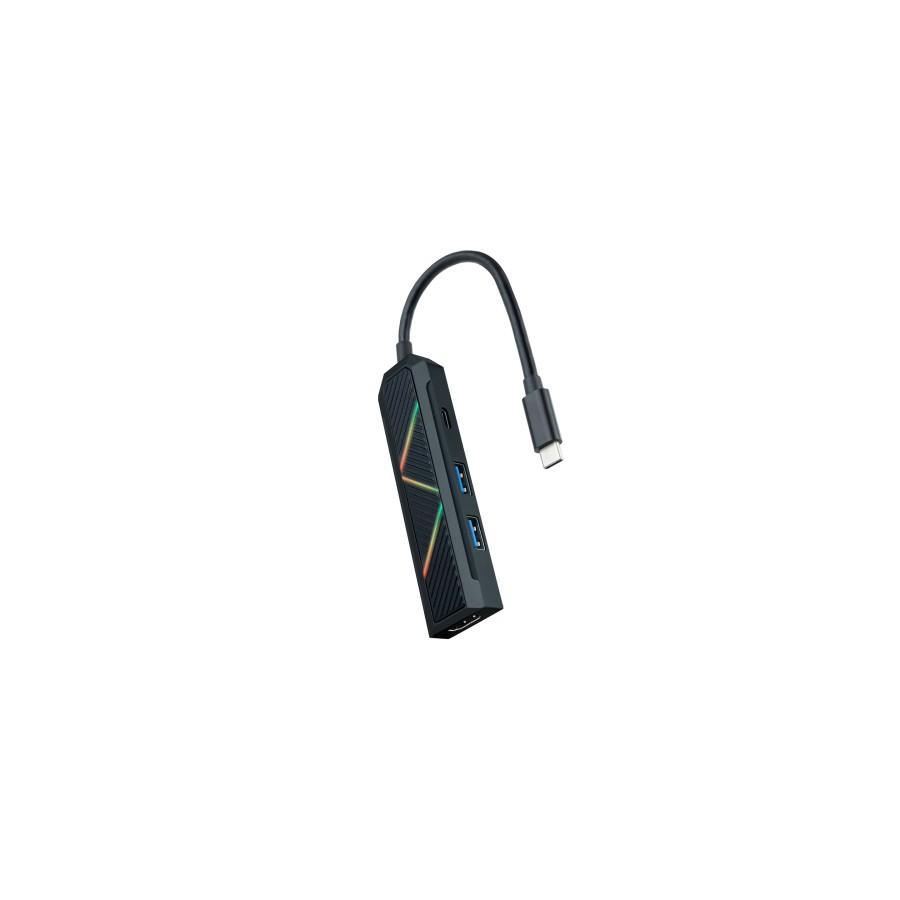 39433-Nanocable 10.16.0401 base para portatil y replicador de puertos Alambrico USB 3.2 Gen 1 (3.1 Gen 1) Type-C Negro