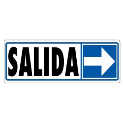 3944-SENAL "SALIDA (DERECHA)" 175X65 PVC GRIS ARCHIVO 2000 6177-06 GS