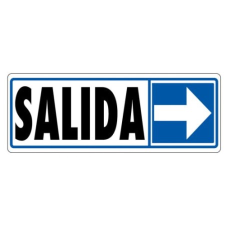 3944-SENAL "SALIDA (DERECHA)" 175X65 PVC GRIS ARCHIVO 2000 6177-06 GS