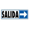 3944-SENAL "SALIDA (DERECHA)" 175X65 PVC GRIS ARCHIVO 2000 6177-06 GS